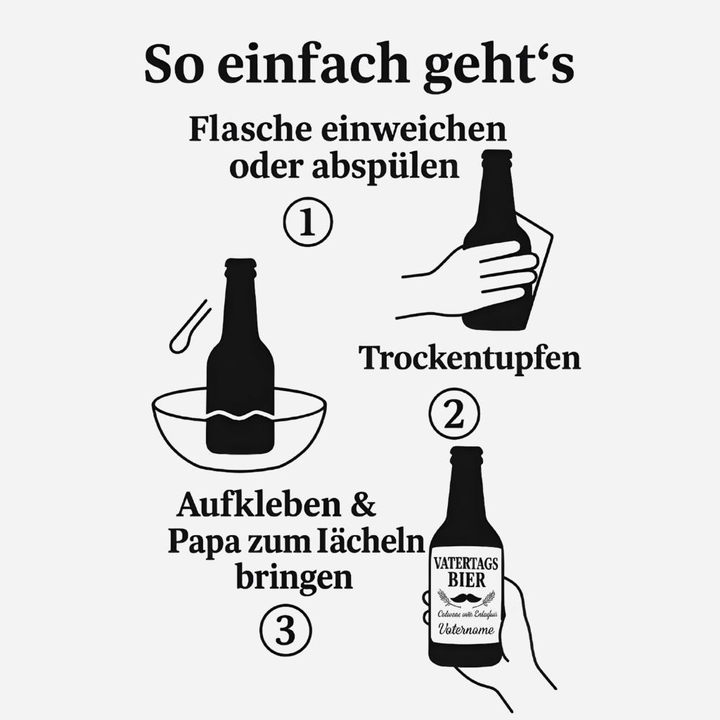Bier-Sticker zum Vatertag